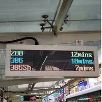 Arrêt de bus extérieur Système d'information passagers haute luminosité Affichage LED Texte extérieur 4 lignes Écran d'arrêt de bus