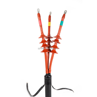 Kits de terminaison de câbles thermorétractables Shuangfeng 1KV étanches 1 ou 5 conducteurs, manchon thermorétractable pour câble d'isolation intérieur