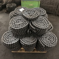 Ensemble de maillons de chenilles pour finisseur d'asphalte, pièces de rechange de chaîne de chenilles résistantes à l'usure pour machine de pavage routier, garantie 1 an.