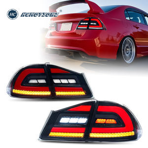 HCMOTIONZ Luces traseras para <span class=keywords><strong>Honda</strong></span> <span class=keywords><strong>Civic</strong></span> <span class=keywords><strong>Sedan</strong></span>/<span class=keywords><strong>Type</strong></span> <span class=keywords><strong>R</strong></span> 2006-2011 8th gen FD2 FD3 Start UP Animation DRL LED Rear Lamps - Product Image 1