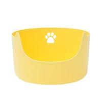 Grande litière semi-fermée en PP pour chat, bac à litière extra large avec protection anti-éclaboussures et conception efficace pour contrôler les odeurs