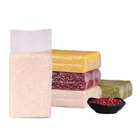 Sac sous vide transparent thermoscellé à trois soudures, en LDPE de qualité alimentaire, pour riz, 250g, 500g, 1000g, en PET, anti-humidité