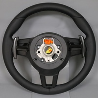 Volant sport noir à rivets pour GT 911 991 992 Cayenne 958 987 Boxster 986 Taycan 930