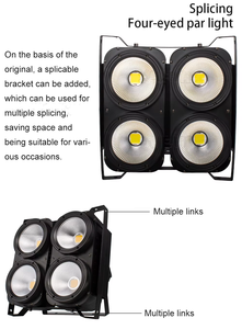 ไฟ LED <span class=keywords><strong>Blinder</strong></span> 4 ดวง กำลังไฟ 4x100w สำหรับงานปาร์ตี้ โชว์ และโรงละคร ลดราคาพิเศษ - Product Image 2