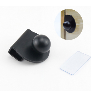 Poignées et Boutons de Tiroir Contemporains en Métal Noir/Chrome pour Meubles, Clips de Porte pour Chambre et Salon, Verre 5-8mm - Product Image 5