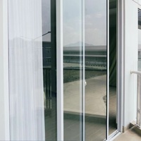 Portes coulissantes en PVC sans plomb de qualité allemande, design moderne pour villa, étanches, insonorisées, double vitrage, verre trempé, intérieur