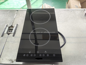 Table de cuisson <span class=keywords><strong>à</strong></span> induction encastrable 2 zones <span class=keywords><strong>Domino</strong></span> 30 cm, 3500 W, plaque de cuisson électrique, commande tactile, plaque en verre céramique pour appareils de cuisine - Product Image 6