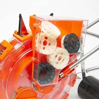 Semoir manuel portable à roulettes pour maïs avec réservoir à semences