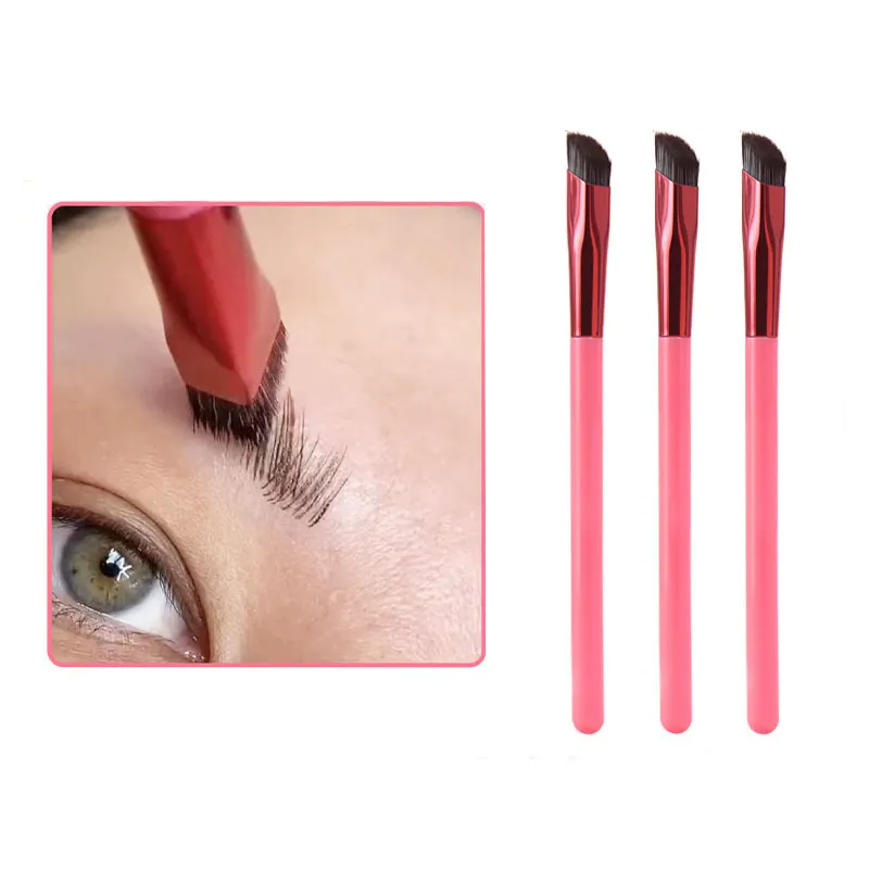 Nouveau Design de maquillage pour sourcils, brosse à sourcils carrée pour les yeux, brosse de mélange de doublure de beauté unique