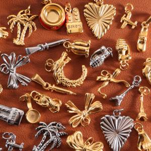 Ocean Sea Shell Decoración Marine Charms DIY Accesorios 18K Oro Inoxidable <span class=keywords><strong>Coral</strong></span> Surtido Diseñador Charms para la fabricación de joyas - Product Image 4