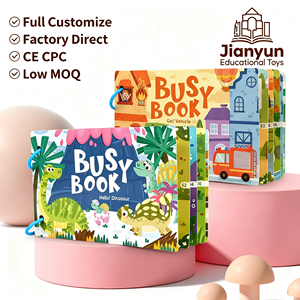 OEM Custom Printing <strong>Montessori</strong> Educational Learning Sensory Toys Paper Cardboard Reusable Sticker Quiet <strong>Busy</strong> <strong>Book</strong> for Kids - Product Image 1