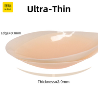 Couvre-mamelon en silicone imperméable à l'eau soutien-gorge adhésif réutilisable confortable rehausseur de sein pétales semi-circulaires push-up pour