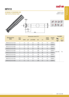 Barre de fraisage à alimentation élevée MFH10 avec plaquettes SOMT10, fraise à face indexable à 14 degrés, porte-outil de fraisage CNC, queue de 25-32 mm, 2T 3T