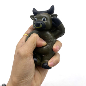 Pelota Antiestrés <span class=keywords><strong>de</strong></span> Espuma <span class=keywords><strong>de</strong></span> PU con Forma <span class=keywords><strong>de</strong></span> Toro <span class=keywords><strong>de</strong></span> Dibujos Animados, Personalizable con Logotipo, Juguete para Apretar - Product Image 5