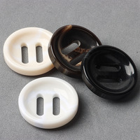 Kancing Resin Bulat Sederhana, Panjang, Dapat Disesuaikan, Custom untuk Mantel, Jas, Pakaian Koki, Aksesoris Grosir