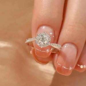 कैयोशी हॉट सेलिंग ट्रेंडी शादी की महिलाओं को शानदार क्यूबिक ज़िरकोनिया के साथ रिंग करती हुई दुल्हन गहने - Product Image 4