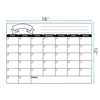 Calendrier magnétique personnalisé, aimants pour réfrigérateur, papier écologique de haute qualité, grande forme, planificateur hebdomadaire, décoration de la maison, art déco
