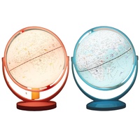 Globe terrestre avec lumière LED, couleur bleu et rose, pour enfants, jouets, cadeaux, enseignement de la géographie
