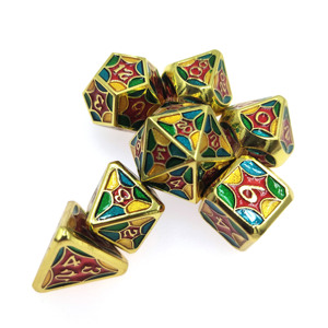 Série Avengers RTS - Lot de 7 dés métalliques arc-<span class=keywords><strong>en</strong></span>-ciel - Dés polyédriques gravés <span class=keywords><strong>en</strong></span> forme de toile d'araignée - Dés de <span class=keywords><strong>jeu</strong></span> de rôle <span class=keywords><strong>en</strong></span> métal électro-plaqué iridescent - Product Image 5