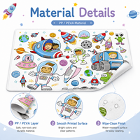Set de table pour enfants, dessin animé, en PP et PEVA, lavable, imperméable, protection de table pour les repas des enfants