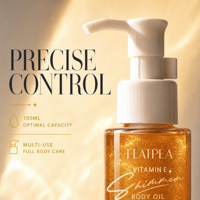 Huile corporelle scintillante à la vitamine E, parfumée, soin de la peau, massage complet du corps, huile hydratante pour le corps, réparation des peaux sèches et abîmées, étiquette privée OEM