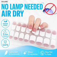 KIKILEE Wraps d'ongles en gel 3D entièrement durcis, sans UV, sans acétone, couvrance totale, DIY, couleurs personnalisables, pigment nacré, collection automne