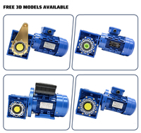 Moteur monophasé 1.5Kw de haute qualité avec boîte de vitesses NMRV040 pour machines de traitement des aliments