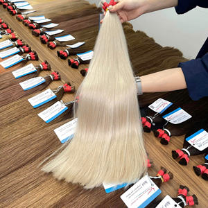 Extensions de cheveux humains vietnamiens de couleur claire droite naturelle en vrac 20-26 pouces à partir d'une extension de cheveux en vrac - Product Image 4