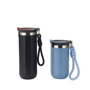 Taza de café simple de acero inoxidable 304, taza aislada de doble capa con vacío, taza portátil para beber al aire libre o en el coche. - Product Image 3