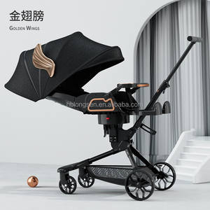 Fabricant automatique pliant haute poussette de bébé de paysage, nouveau modèle de poussette de transport amovible - Product Image 6