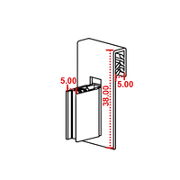 Porte-étiquette de prix à clipser en PVC extrudé à double rainure Yobest, transparent, pour étagère de supermarché, OEM ODM