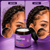 Crème coiffante SILU OEM Edge Sculpting, tenue forte, contrôle des mèches rebelles, sans résidus blancs, marque privée