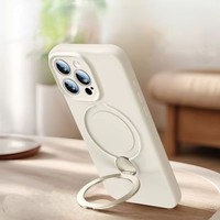 Coque de téléphone en silicone liquide coloré certifiée qualité avec support et chargement magnétique sans fil pour iPhone 17