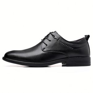 Botas de Tobillo de Piel Sintética para Hombre, Punta Redonda, Cierre de Cremallera, Marca de Moda Retro para Negocios - Product Image 2