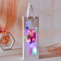 Groothandel LED verlichte zeep roos bloemenboeket raam cadeauzakje zeep bloemenboeket voor Valentijnsdag Moederdag bruiloft cadeau