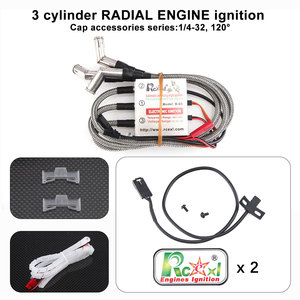 Micro-caps 120 degrés 1/4-32 RCEXL B-03 pour allumage CDI radial 3 cylindres 6V-12V pour moteurs à essence radiaux <span class=keywords><strong>Saito</strong></span> et Scale - Product Image 5