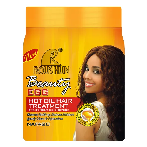 ROUSHUN Tratamento de cabelo com óleo quente de ovo para remover acúmulo e restaurar a umidade do cabelo
