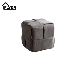 Flyer Wolle Hocker 30cm Hoch Wohnzimmer Ottoman Bequeme Niedrige Sitz Cremige Dressing Bank Gehobene Make-up Stuhl - Product Image 2