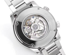 Reloj Mecánico Automático de Diseño con Logotipo Personalizado, Calendario, Patrón Grabado, Reloj de Pulsera Clásico - Product Image 4