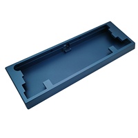 Pelat Keyboard Aluminium 6061 CNC Presisi, Pengukiran CNC Kustom, Finishing Permukaan Premium