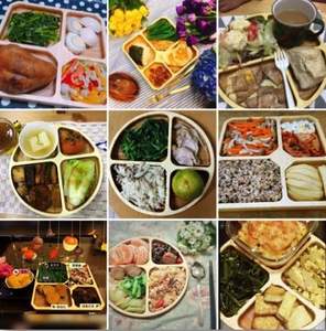 Piatto in Legno per il Controllo delle Porzioni, Vassoio Diviso in 4 Scomparti, Piatto per Separare Alimenti in Modo Salutare - Product Image 6