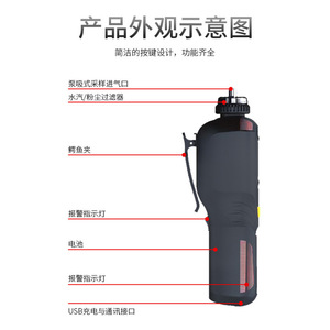 Détecteur de gaz multi-émissions volatiles KD Zhengda KDZD400Q portable avec alarme, analyseur de CO, O2, H2S, ozone - Product Image 2