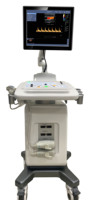 Échographe Doppler Couleur sur Chariot avec Moniteur LED 15 Pouces, Système d'Imagerie Médicale Numérique pour Diagnostic Hospitalier et Clinique
