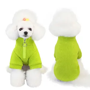 Fabricant de pulls automne hiver vêtements en peluche vêtements pour animaux de compagnie chat vêtements pour chiots chien 100 pulls en coton