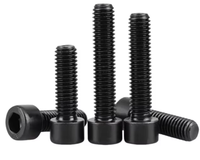 Harga Pabrik DIN912 Soket Cap Head Grade 8.8 Baja Karbon Oksida Hitam M6-M20 Baut Allen Hex untuk Mesin Otomotif