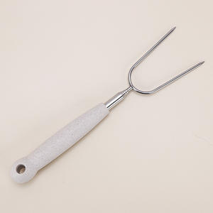 Fourchette de barbecue télescopique d'extérieur en acier inoxydable, bâton de barbecue, outils de barbecue, accessoires de barbecue avec poignée en <span class=keywords><strong>paille</strong></span> - Product Image 4