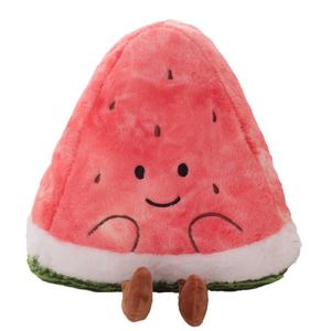 Sommer Super weiche Wassermelone Plüsch Kissen PP Baumwolle gefüllt Gefüllte Früchte Spielzeug Umarmung Kissen Puppen für Kinder Geschenk mit 2 Designs - Product Image 5