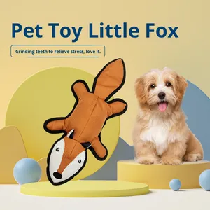 Piccolo scoiattolo eco-friendly volpe procione cane compagno giocattolo resistente al morso e resistente all'usura in tessuto Oxford per animali domestici - Product Image 3