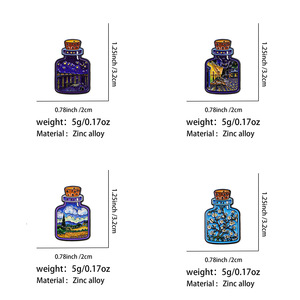 Set <span class=keywords><strong>de</strong></span> 4 Broches Esmaltados <span class=keywords><strong>de</strong></span> Botella <span class=keywords><strong>de</strong></span> los Deseos con Pinturas Famosas, Serie Van Gogh, Insignia Decorativa <span class=keywords><strong>de</strong></span> Arte Creativo, Regalo para Amantes del Arte - Product Image 5