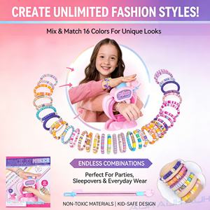 AiJH Nuevo Kit <span class=keywords><strong>de</strong></span> Máquina para Hacer <span class=keywords><strong>Pulseras</strong></span> DIY para Niños, Venta al por Mayor, OEM, Set <span class=keywords><strong>de</strong></span> Fabricación <span class=keywords><strong>de</strong></span> Joyas con Bolígrafo <span class=keywords><strong>de</strong></span> Cuentas, Más <span class=keywords><strong>de</strong></span> 2000 Cuentas, Juguete STEM, Regalo para Niñas - Product Image 4